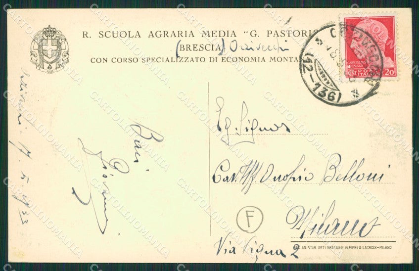 Brescia Città cartolina QK6680 – retro