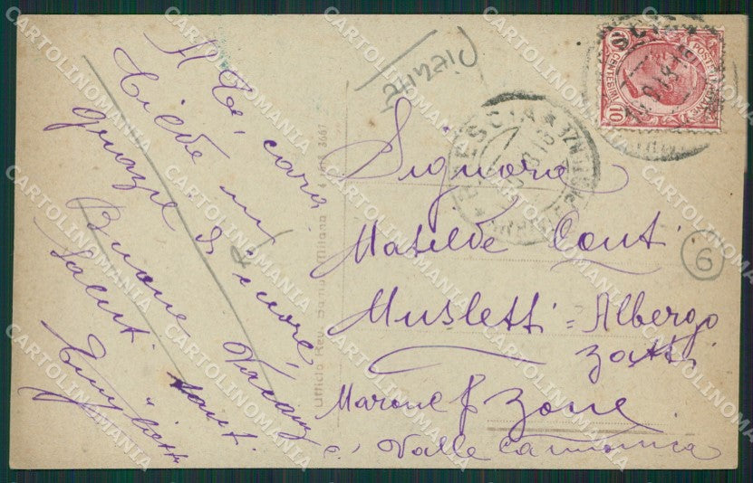 Brescia Città PIEGHE cartolina QK6688 – retro