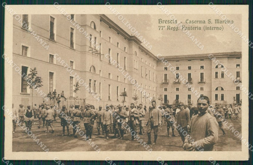 Brescia Città Militari Fanteria cartolina QK6716 – fronte