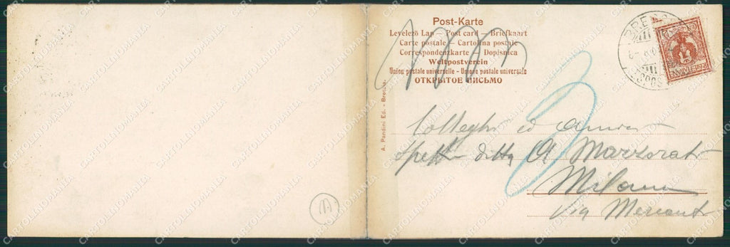 Brescia Città Doppia cartolina QK6718 – retro