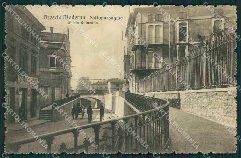 Brescia Città PIEGATA cartolina QK6725 – fronte