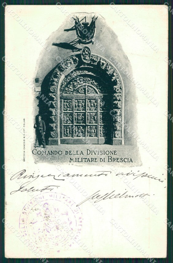 Brescia Militari cartolina QK6732 – fronte