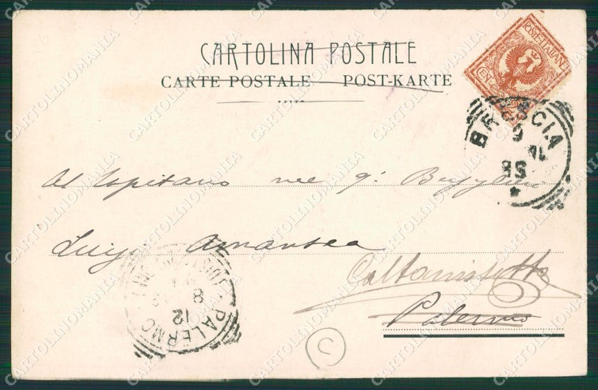 Brescia Militari cartolina QK6732 – retro