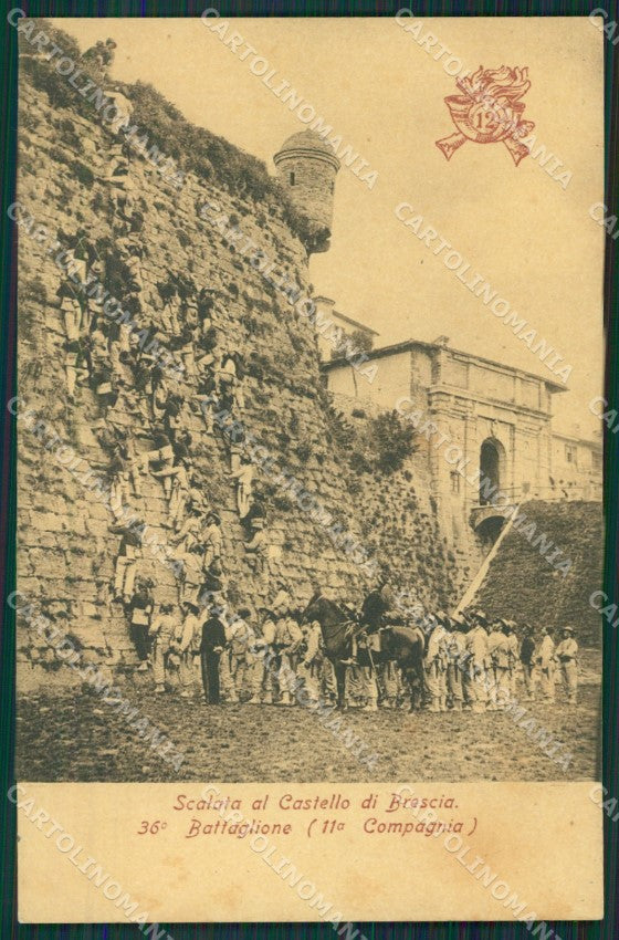 Brescia Militari Bersaglieri cartolina QK6741 – fronte