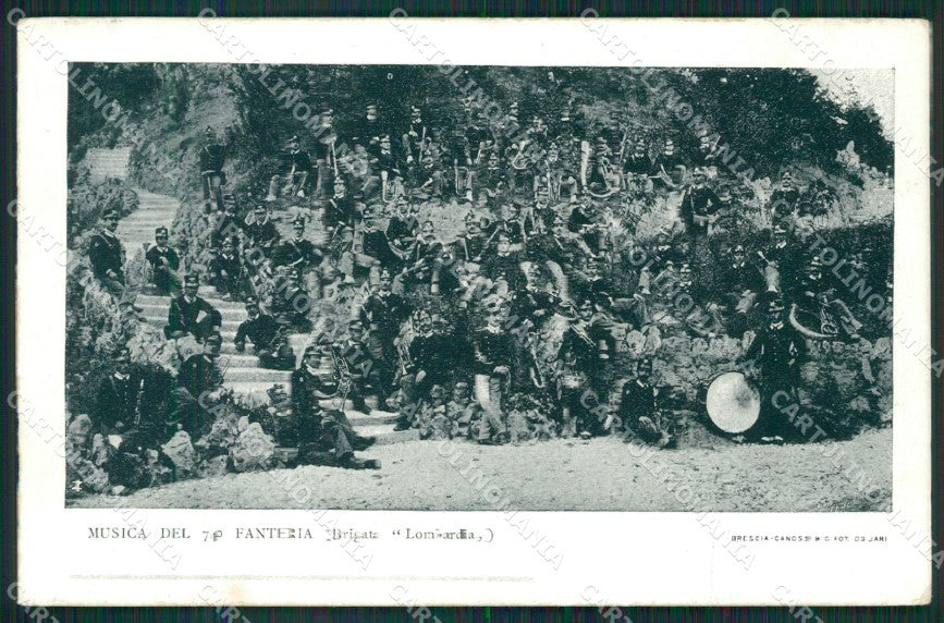 Brescia Militari Fanteria cartolina QK6751 – fronte