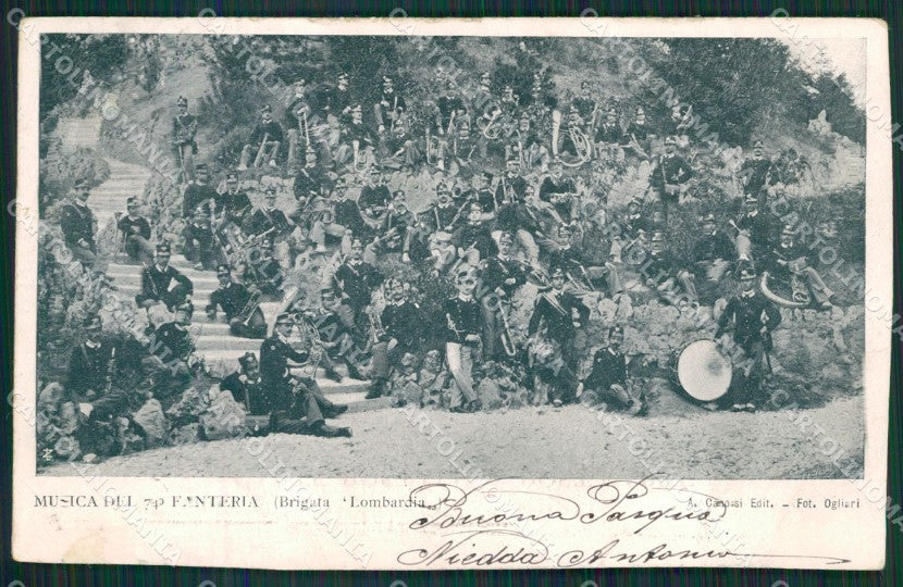 Brescia Militari Fanteria RIFILATA cartolina QK6754 – fronte