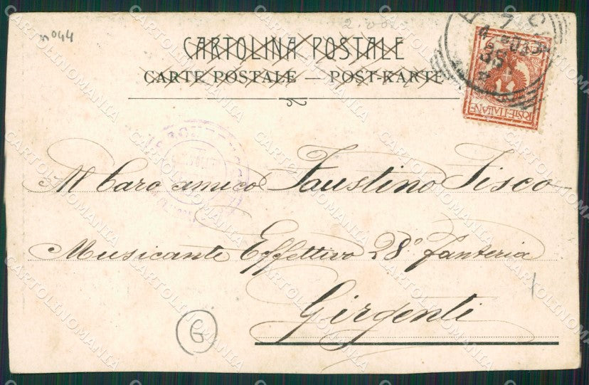 Brescia Militari Fanteria RIFILATA cartolina QK6754 – retro