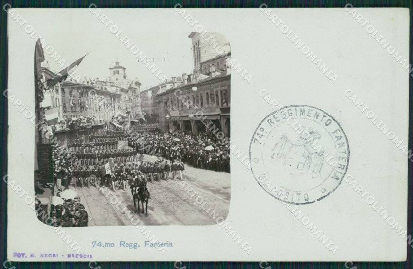 Brescia Militari Fanteria Foto cartolina QK6758 – fronte