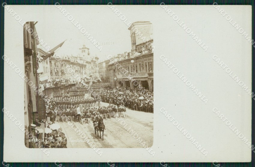 Brescia Militari Fanteria Foto cartolina QK6759 – fronte