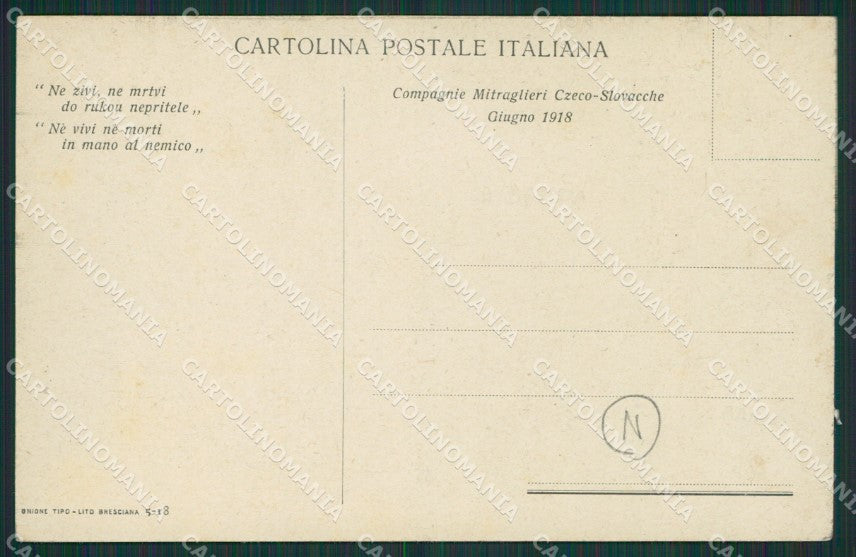 Brescia Militari cartolina QK6767 – retro