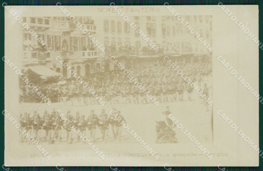 Brescia Militari Fanteria Foto cartolina QK6768 – fronte