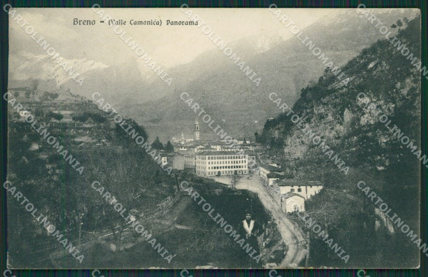 Brescia Breno PIEGA cartolina QK6773 – fronte