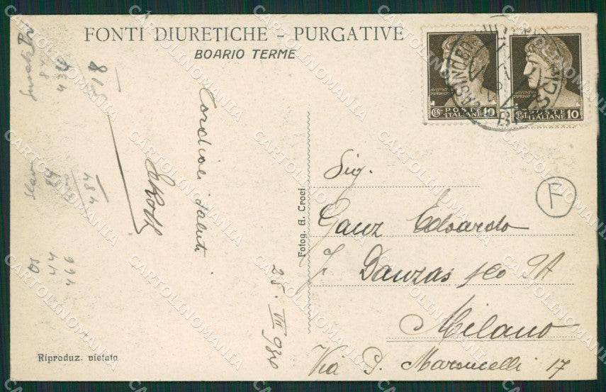 Brescia Casino Boario Stazione Treno cartolina QK6792 – retro