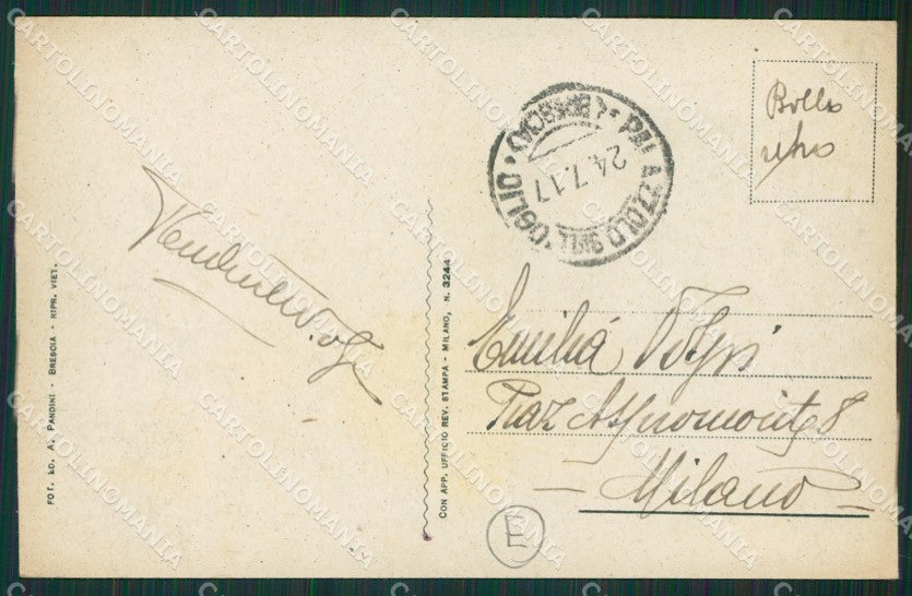 Brescia Palazzolo sull'Oglio cartolina QK6826 – retro