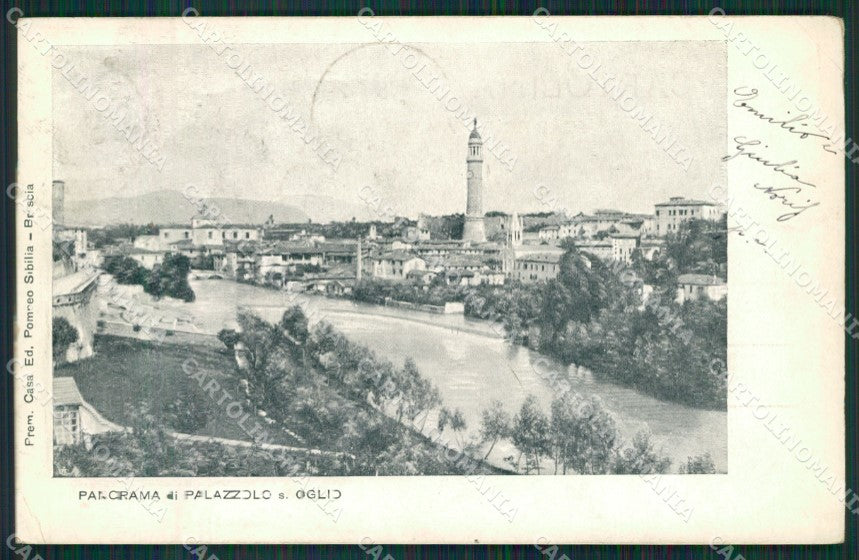 Brescia Palazzolo sull'Oglio PIEGHINE cartolina QK6829 – fronte