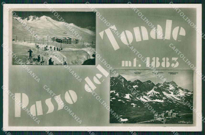Brescia Passo del Tonale Sci Foto cartolina QK6845 – fronte