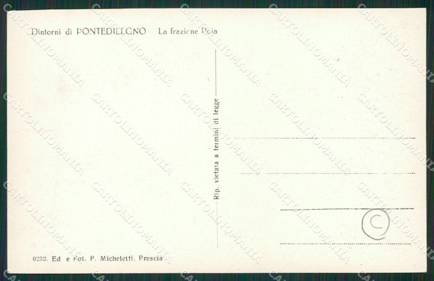Brescia Ponte di Legno Foto cartolina QK6876 – retro