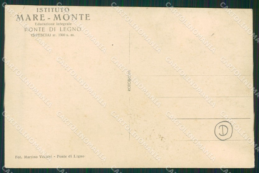 Brescia Ponte di Legno Foto cartolina QK6882 – retro