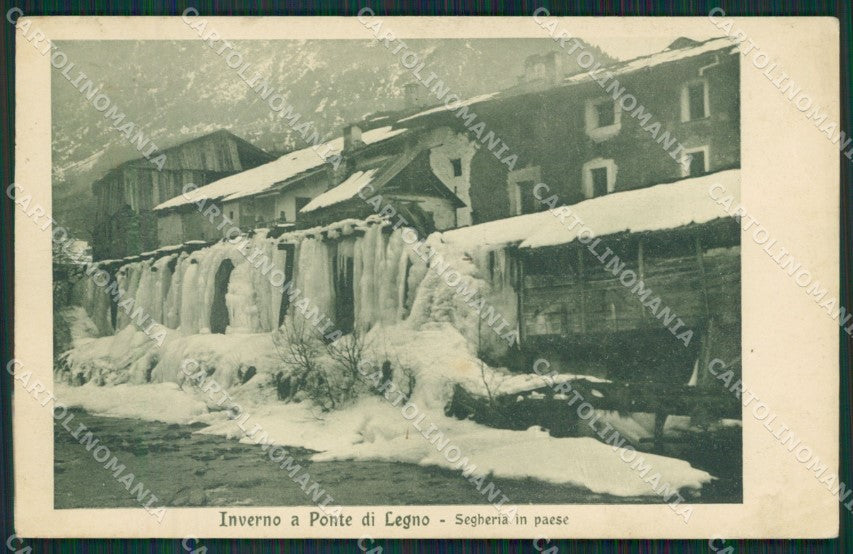 Brescia Ponte di Legno PIEGA cartolina QK6886 – fronte