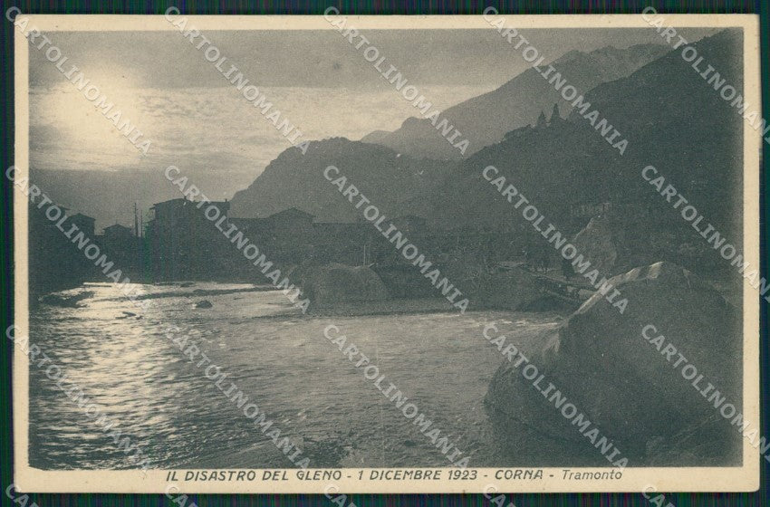 Brescia Valle Camonica Corna Disastro Gleno cartolina QK6901 – fronte