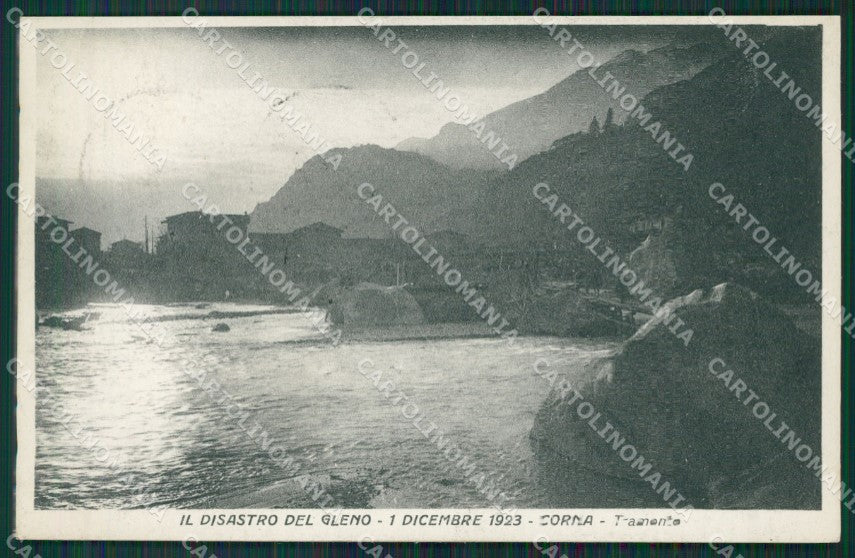 Brescia Valle Camonica Corna Disastro Gleno cartolina QK6903 – fronte