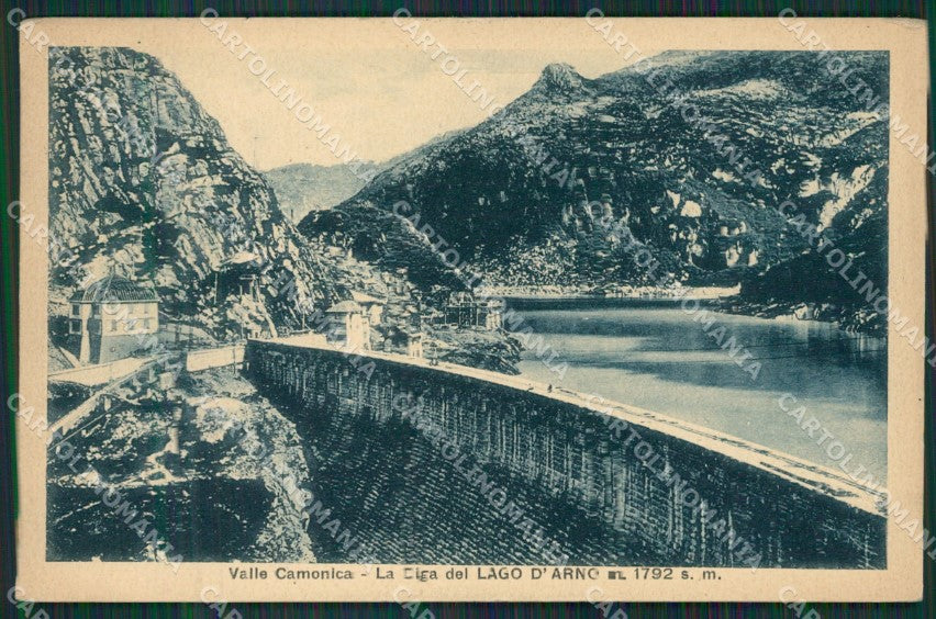 Brescia Valle Camonica Diga Lago Arno cartolina QK6911 – fronte