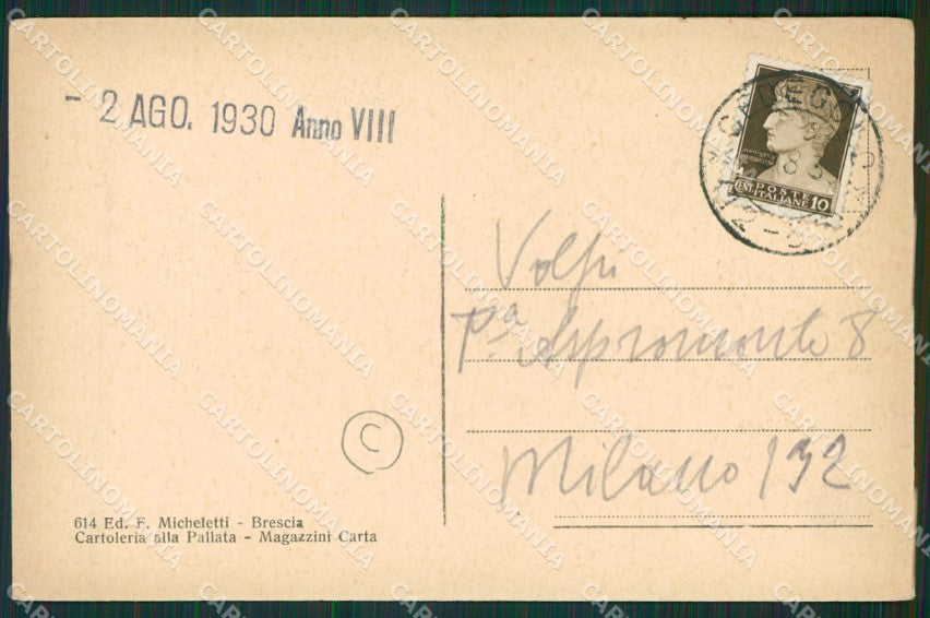 Brescia Valle Camonica Diga Lago Arno cartolina QK6911 – retro
