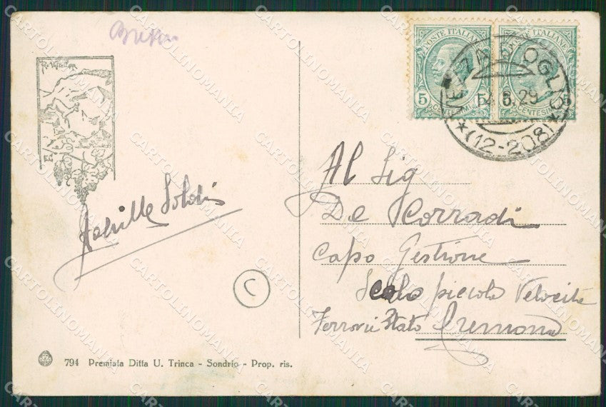 Brescia Valle Camonica Vezza cartolina QK6915 – retro