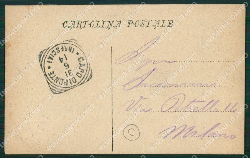 Brescia Valle Camonica Capo di Ponte cartolina QK6923 – retro