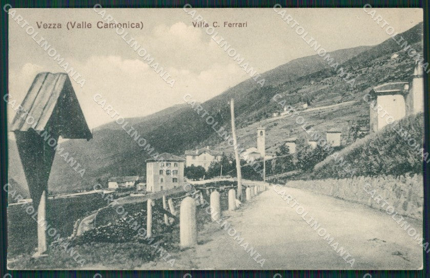 Brescia Valle Camonica Vezza cartolina QK6932 – fronte