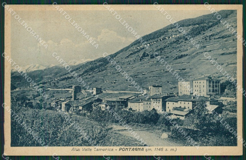 Brescia Valle Camonica Pontagna cartolina QK6933 – fronte