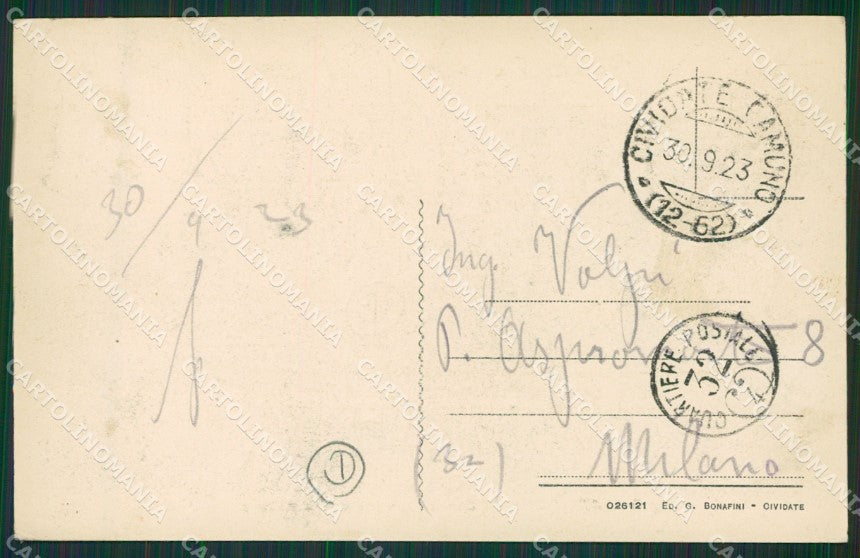 Brescia Valle Camonica Cividate Camuno cartolina QK6934 – retro