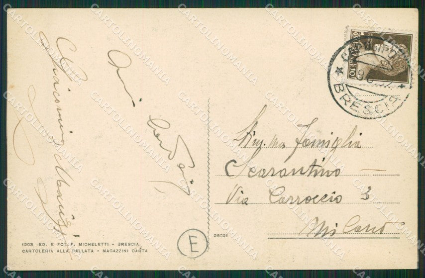 Brescia Valle Camonica Capo di Ponte cartolina QK6942 – retro