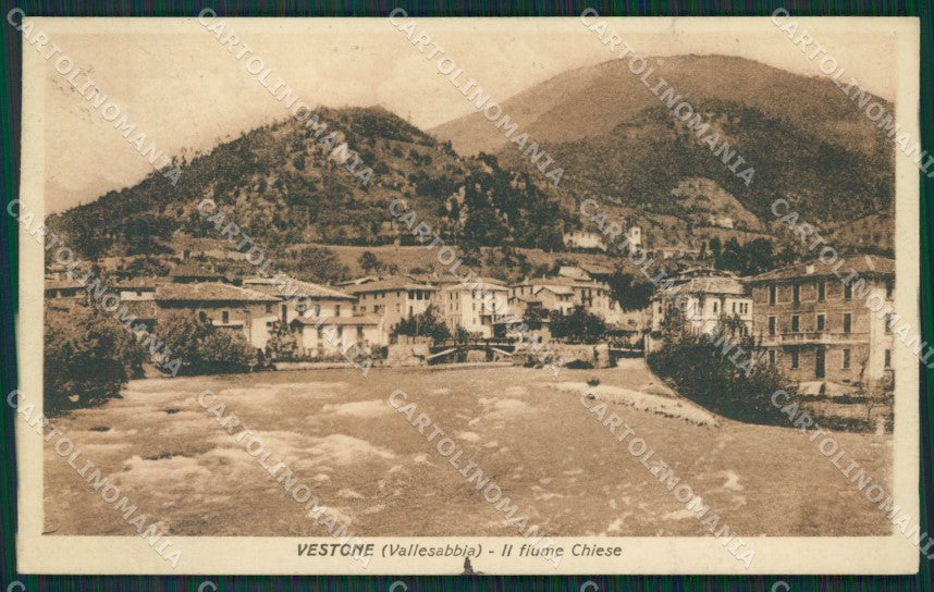 Brescia Valle Sabbia Vestone cartolina QK6963 – fronte