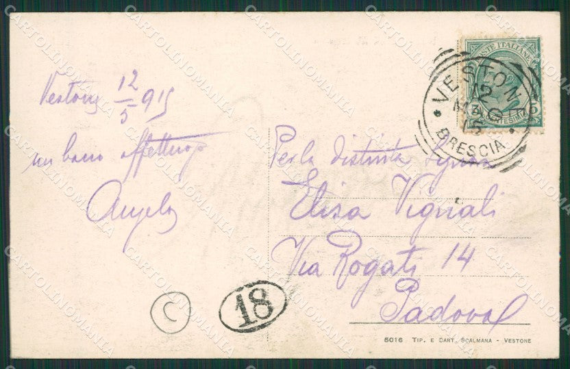 Brescia Valle Sabbia Vestone cartolina QK6965 – retro
