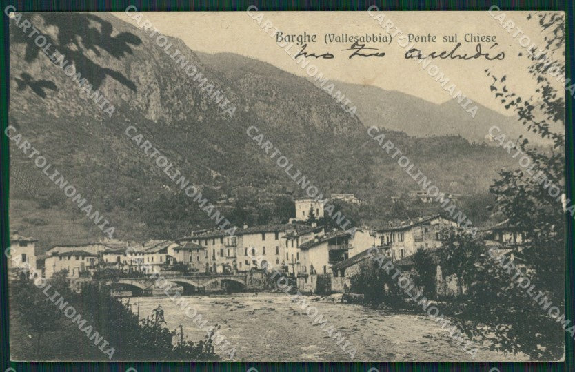 Brescia Valle Sabbia Barghe cartolina QK6972 – fronte
