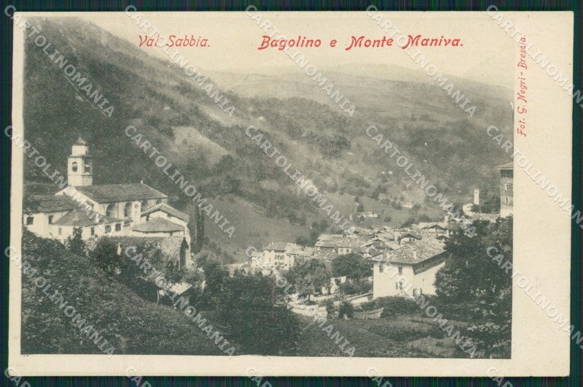 Brescia Valle Sabbia Bagolino STRAPPINO cartolina QK6977 – fronte