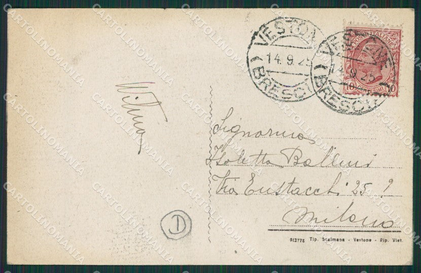 Brescia Valle Sabbia Vestone Promo PIEGA cartolina QK6983 – retro