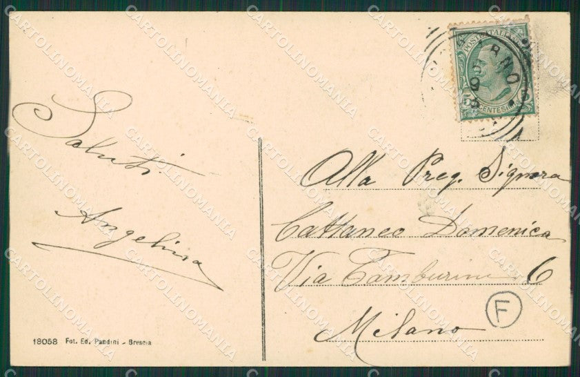Brescia Valle Sabbia Vobarno cartolina QK6998 – retro