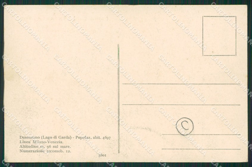 Brescia Desenzano cartolina QK7014 – retro