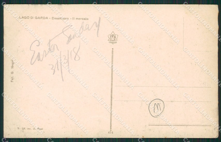 Brescia Desenzano Mercato PIEGHINA cartolina QK7030 – retro