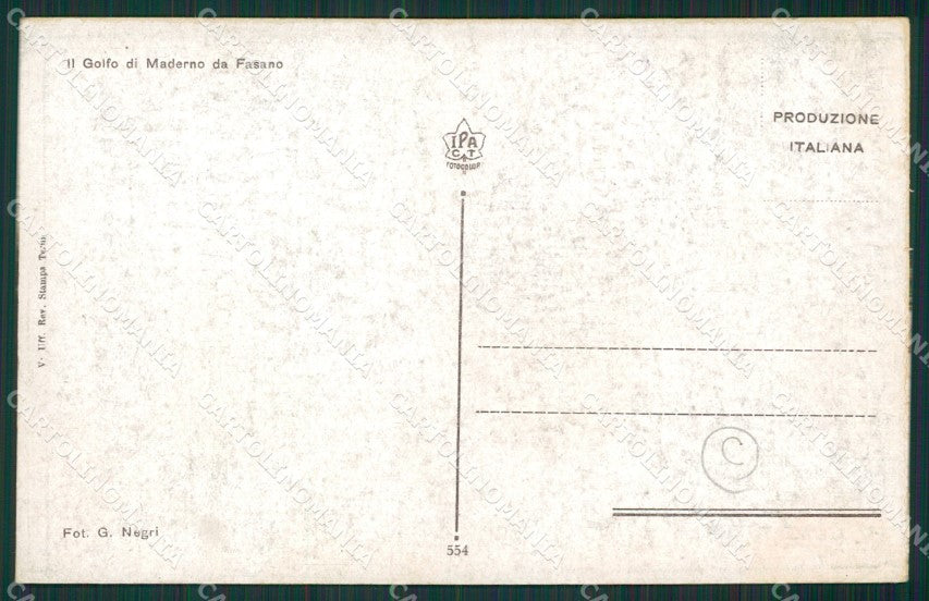 Brescia Fasano cartolina QK7032 – retro
