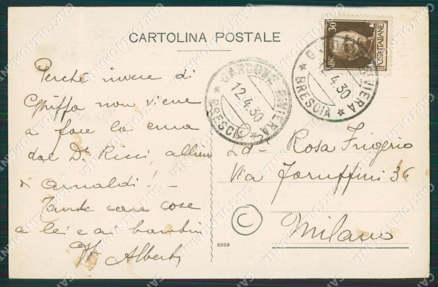 Brescia Fasano cartolina QK7039 – retro