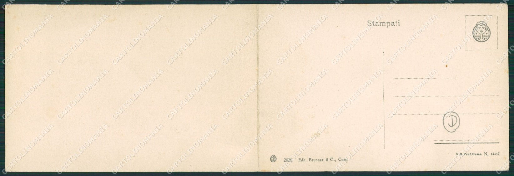 Brescia Gardone Doppia Battello cartolina QK7053 – retro