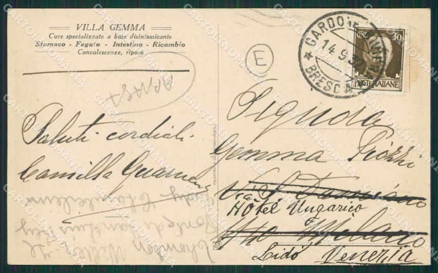 Brescia Gardone ABRASA cartolina QK7054 – retro