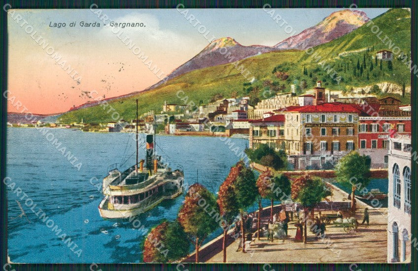 Brescia Gargnano Battello cartolina QK7061 – fronte