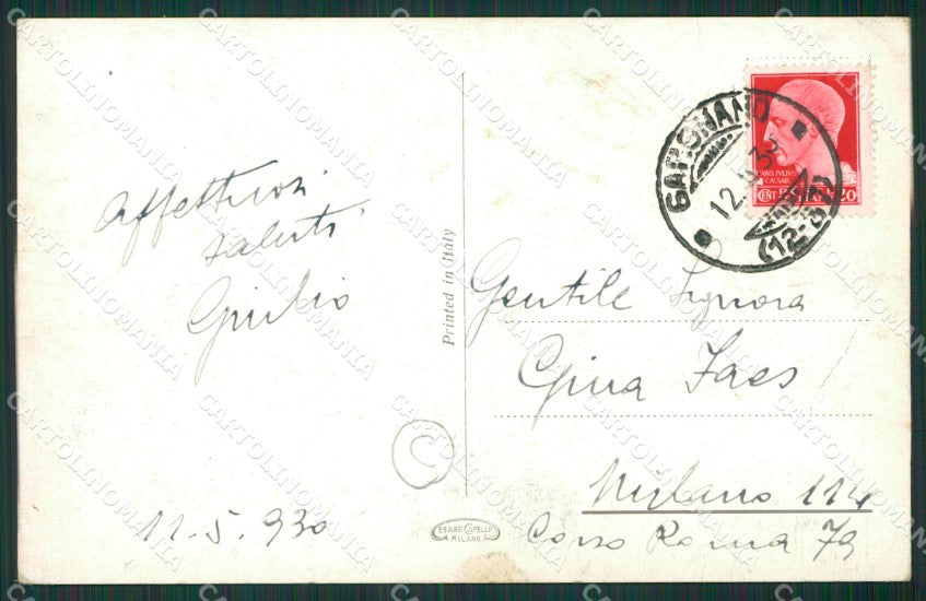 Brescia Gargnano Battello cartolina QK7061 – retro