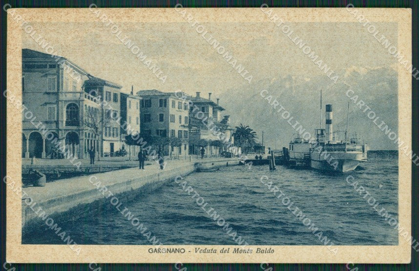Brescia Gargnano Battello cartolina QK7062 – fronte