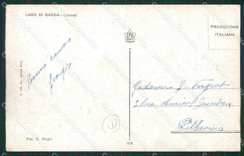Brescia Limone PIEGHINA cartolina QK7074 – retro