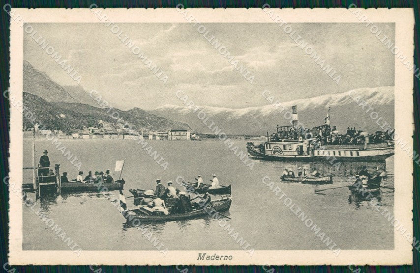 Brescia Maderno Battello cartolina QK7086 – fronte